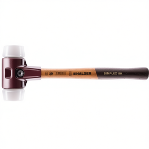 Marteau à tête souple SIMPLEX pour bois de dureté moyenne, longueur 300 mm, diamètre de la tête 30 mm, superplastique blanc pour travaux de percussion - Product Image 3