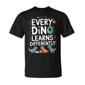 T-shirt Aba Therapy - Ogni Dinosauro Impara in Modo Diverso - Categoria Prodotti Promozionali - Product Image 2