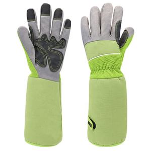 Women Men <b>Long</b> Sleeve Leather Gardening <b>Gloves</b> Puncture Resistant Palm Anti-Static Anti-Chemical Protection Customizable High - Product Image 1