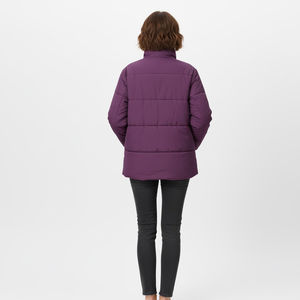 Chaqueta Acolchada de Manga Larga para Mujer, con Capucha, de Lona y Algodón, Cálida, Ligera y Cómoda, para Uso Diario, Viajes y Actividades al Aire Libre - Product Image 2