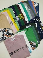 Stock Prêt à Expédier – T-shirts en Coton pour Hommes – Designs Variés de Haute Qualité – Lot de Stock Excédentaire du Bangladesh – Surplus de Marques – Vente en Gros – 5000 PIÈCES EN STOCK