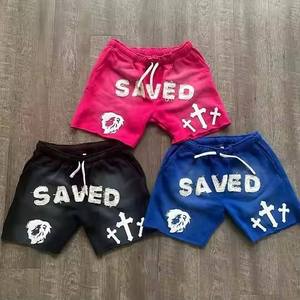 Shorts brodés hommes mode été respirant shorts streetwear décontracté hommes shorts coton à la mode vêtements confortables - Product Image 1