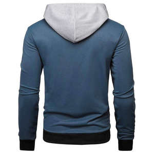 Sudadera con Capucha de Felpa para Hombre, Estilo Americano, Corte Regular, 100% Algodón, Gruesa, de Alta Calidad, Color Sólido Estampado - Product Image 5