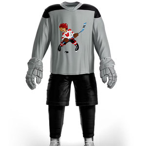 Uniformes personnalisables de hockey sur glace pour jeunes Uniforme d'entraînement personnalisé avec numéro de nom et logo de l'équipe Ajoutez votre propre style - Product Image 4