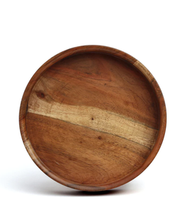 Plato de Presentación de Lujo para Cena de Boda, Madera de Acacia Ecológica, Redondo, Tamaño y Logotipo Personalizables - Product Image 6