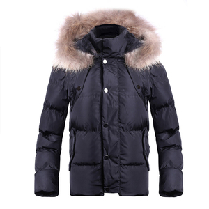 Chaqueta de Invierno para Hombre, Estilo Clásico Canadiense, de Alta Calidad, Abrigo Cálido, Cortavientos, con Piel de Lobo Auténtica, Chaqueta Parka de Plumas de Ganso - Product Image 5
