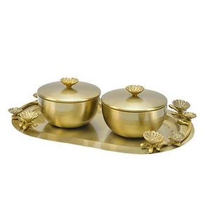 Tres cuencos japoneses de acero inoxidable para servir, bandejas tradicionales hechas a mano para café, té, cuencos de Metal al por mayor - Product Image 6