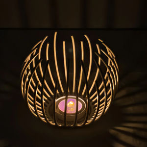 Support élégant pour lampe à thé en métal, parfait pour les salons modernes, les chambres et les centres de table - Product Image 1