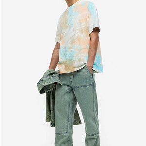 Diseña tus propias camisetas tie dye a precio mayorista, servicio OEM, fabricante, MOQ bajo, camisetas tie dye para hombre - Product Image 4