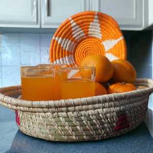 Nouveauté Sabai panier de rangement pour herbe panier de fruits et légumes en osier de forme ovale outil décoratif pour la maison et les herbes et les épices - Product Image 1