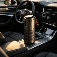 Purificateur d'air économique pour voiture électrique avec filtre HEPA H11, contrôle tactile, affichage de la qualité de l'air et faible bruit pour les voyages en voiture
