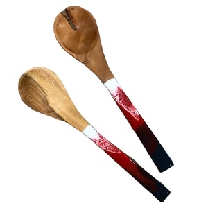 Juego de cubiertos de madera y resina de diseño moderno, venta al por mayor, juegos de Servicio de ensalada de madera, juegos de cubiertos de tamaño personalizado para el hogar - Product Image 2