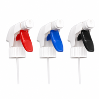 Semprotan Plastik Putih 28mm Sekrup 1.2cc Semua Plastik Dapat Didaur Ulang Tahan Anak Nozzle ON OFF 6 Warna Tersedia