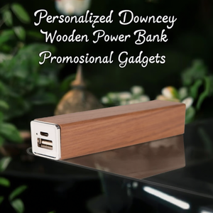 Power Bank in Legno Personalizzato Downey, Gadget Promozionali - Product Image 3