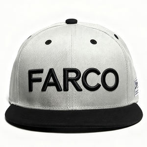 特注ヒョウ柄ブリム6パネルトラック帽子2トーンヒョウ柄ビルキャップスナップバック野球帽 - Product Image 1