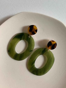 Pendientes de Resina Bordados a Mano, Joyería de Moda de Acero Inoxidable para Mujeres y Niñas, Estilo Clásico para Bodas, Alta Calidad - Product Image 2