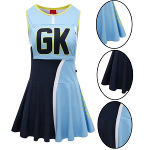Uniformes de Netball Sintéticos Personalizados de Alta Calidad, Sin Mangas, con Medalla, Impresión de Letras Coloridas, Conjuntos Deportivos - Product Image 6
