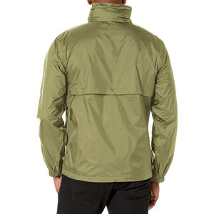 Ensemble coupe-vent imperméable et personnalisé pour hommes, ensemble en nylon, veste de sport jogging, vestes à demi fermeture éclair pour hommes - Product Image 6
