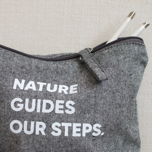 Neceser ecológico de algodón reciclado con cierre de cremallera, estuche de maquillaje de lona con logotipo personalizado, listo para enviar - Product Image 3