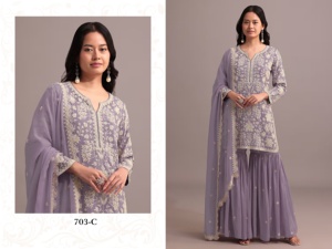 Nouveau concepteur lourd broderie travail Gharara Sharara indien costumes pour dames mariage et fête porter bas prix en 2025 - Product Image 3