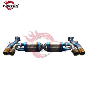 Système d'échappement en titane de grade 5 Vortex, 1,2 mm, poli miroir, tuyau droit pour Porsche 911 Carrera 991.2 991.1 3.0T Ti - Product Image 6