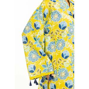 Traje Casual de 3 Piezas para Mujer, Estampado, en Amarillo, para Verano - Product Image 2