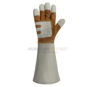Breathable High Quality Cowhide Fleece Lined Welding <b>Gloves</b> Molten Metal Splash Protection Full Thumb Custom Size for Unisex Use - Product Image 2