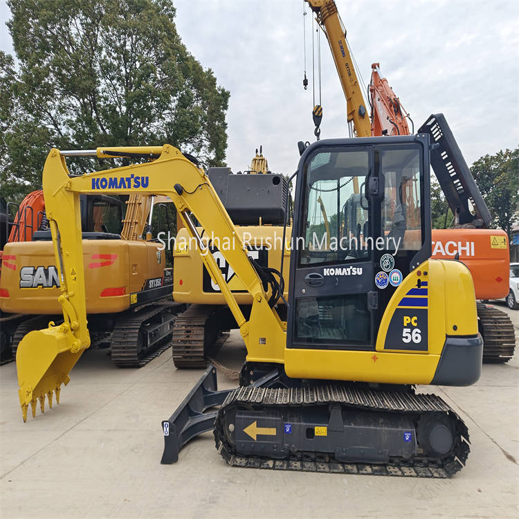 Low Working Hour Cheap Price Used Komatsu Mini Excavator KOMATSU PC56 Excels in Digging Lifting and Material Handling Tasks