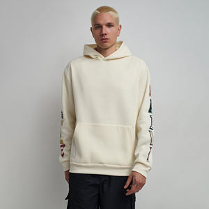 Sweat-shirt à capuche épais en coton pour homme, coupe ample, épaules tombantes, motif graphique personnalisé, streetwear, fournisseur de vêtements OEM en gros - Product Image 1