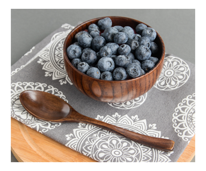 Ensaladera de madera de Acacia simple japonesa, cuenco de vajilla de fruta gruesa redondo creativo para el hogar, cuenco de madera redondo - Product Image 1