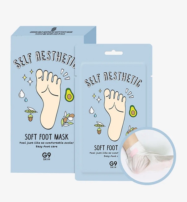G9 SKIN Masque Doux Auto-esthétique pour les Pieds 10mlx5EA 15,85