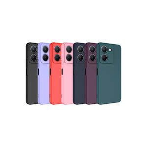 Étui en silicone liquide ASMA Mara Series Lilac pour Vivo Y36 4G & Realme A34, coque de protection souple en TPU antichoc, compatible premium - Product Image 3