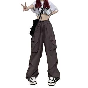 New Custom Woman Workout Jogger Multi-Pocket <b>Oversized</b> <b>Cargo</b> <b>Pants</b> Women Quick Dry Casual 100% Cotton Trousers - Product Image 3