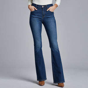Beautiful Ladies <b>Denim</b> Bootcut Pant with Slight Flare Bottom, Fine Stitch Detailing and Comfortable <b>Stretch</b> for Effortless Style - Product Image 6