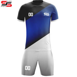 Uniformes de sublimación para adultos en 100% poliéster hecho tela ropa deportiva conjuntos de camisetas de fútbol - Product Image 1