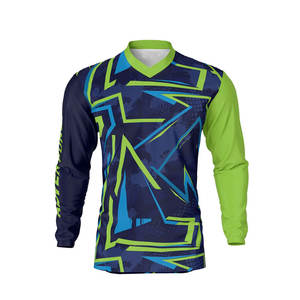 Maillot de motocross à manches longues en mesh ventilé, haute durabilité, pour sentier et piste, logo personnalisé imprimé - Product Image 5