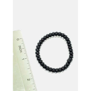 A3shop Ensemble de 5 élastiques à cheveux en spirale noirs - Product Image 2