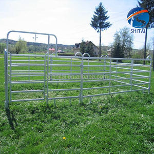 Clôture de cheval portable antirouille clôture de bétail enduite de poudre verte clôture de cheval de stylo rond amovible facilement assemblée pour la ferme - Product Image 6