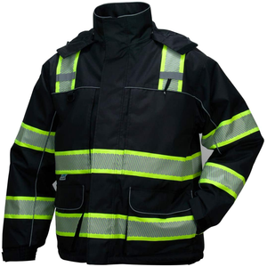 Altamente protector impermeable ligero suave Shell reflectante Hi Vis chaqueta de trabajador de la construcción OEM seguridad polvo prueba térmica - Product Image 6
