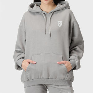 OEM Logo personnalisé imprimé 100% coton décontracté solide sweats à capuche tricotés pour les femmes hiver pull à capuche Streetwear automne essentiel - Product Image 1