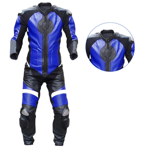 ชุดมอเตอร์ไซด์ของผู้ชายมาใหม่ชุดหนัง100% ชุดมอเตอร์ไซด์สำหรับปรับแต่งโลโก้ของคุณเอง - Product Image 3