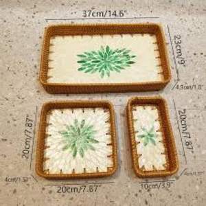 Plateaux de service de luxe en nacre pour hôtels et restaurants pour des présentations élégantes - Product Image 1