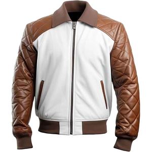 Vestes pour hommes, veste en cuir véritable OEM pour hommes, vestes vintage sur mesure selon la demande du client au prix de gros 2026 - Product Image 1