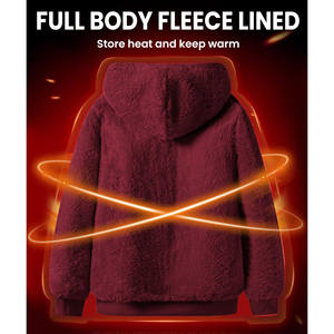 High Quality 100%Cotton Fleece Custom Men's <b>Winter</b> <b>Hoodies</b> Full Body Fleece Lind Embroidery & Screen Printing Sweatshirt <b>Hoodies</b> - Product Image 2