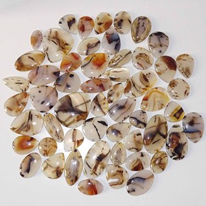 Agate naturelle Montana pierres précieuses en vrac mélange forme et taille Montana Agate Cabochon pierres précieuses en vrac Lot fabrication de bijoux - Product Image 5