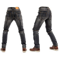 Pantalon en jean de moto 300g respirant et à séchage rapide, coupe ajustée extensible, design optimal, 100% coton, haute résistance, couleur personnalisable