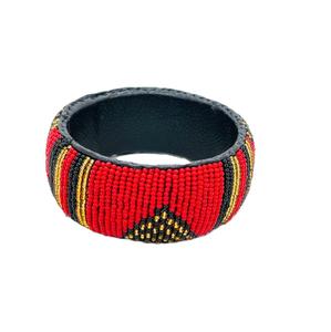 Bracelets brodés de perles personnalisés avec des perles de rocaille, bracelets ethniques en perles de rocaille, bijoux brodés faits à la main - Product Image 2