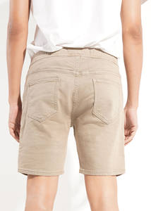 Bangladesh Made Custom Made Logo Broderie Design Tissé Cargo Hommes Shorts Premium 100% Coton Longueur Au Genou Multi Couleur Options - Product Image 3