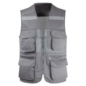 Chaleco de Seguridad Reflectante Moderno Personalizado, Chaqueta de Alta Visibilidad 100% Poliéster con Diseño de Color Personalizado, Ropa de Trabajo Unisex para Adultos - Product Image 2