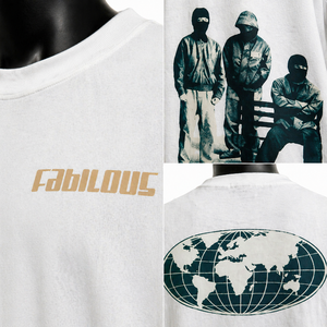 เสื้อยืดสตรีทแวร์สีขาวขนาดใหญ่พิเศษสำหรับผู้ชาย ผ้าฝ้าย พิมพ์ลายกราฟิก ทรงหลวม ไหล่ตก รับผลิตตามสั่ง ขายส่ง - Product Image 6